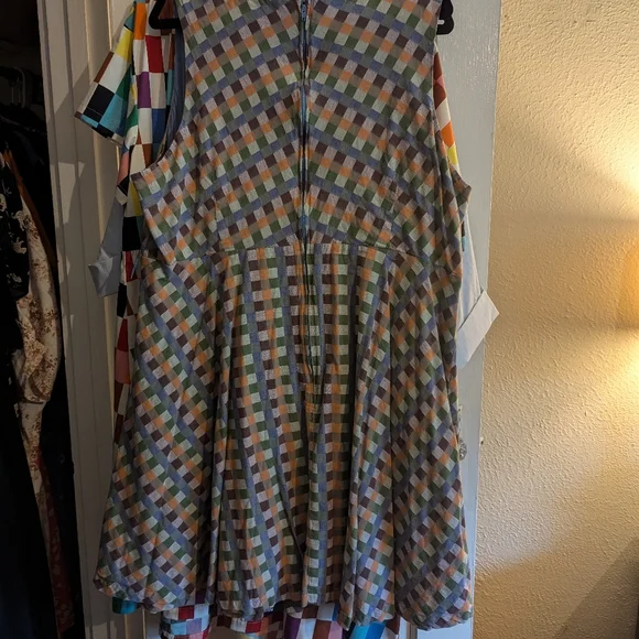 Modcloth checked dress 3X plus - Picture 3 of 3